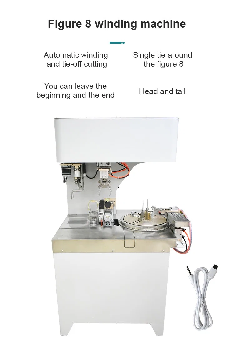 8 Shape Wire Winding and Tying Machine, Coil Winding Machine Wire, Automatic Wire Winding Machine, Cable Wire Winding Binding Machine