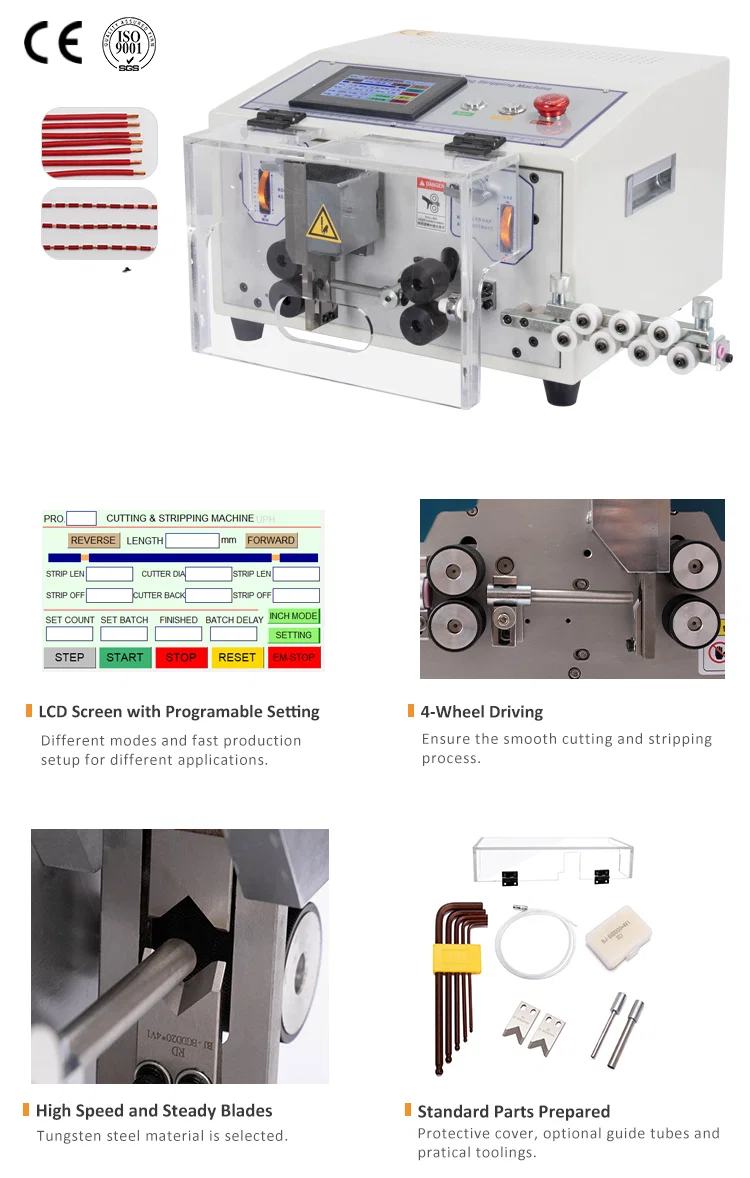 Touch Screen Control Wire Stripping Cutting Machine for 0.1-8mm2 WPM-JES, Wire Cutting And Stripping Machine, Automatic Wire Cable Cutting And Stripping Machine, Wire Stripping Machine Μηχανή κοπής απογύμνωσης καλωδίων ελέγχου οθόνης αφής για 0.1-8mm2 WPM-JES, Μηχανή κοπής και απογύμνωσης καλωδίων, Αυτόματη μηχανή κοπής και απογύμνωσης καλωδίων, Μηχανή απογύμνωσης καλωδίων
