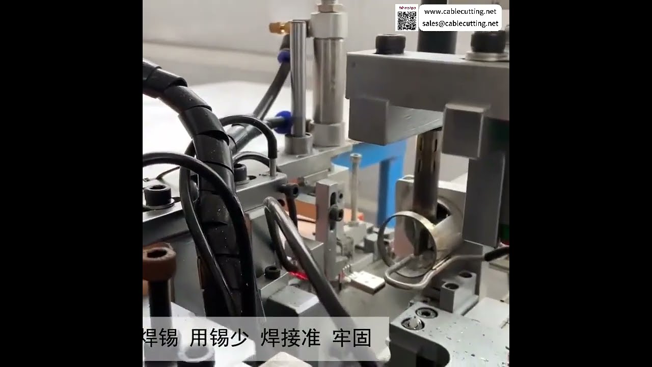 USB Data Cable Fully Auto Soldering Machine Pre Shipment Fast Factory Cut Custom Tool Setup