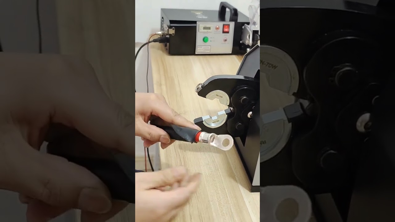 Heavy Duty Pneumatic Terminal Crimping Machine for Large Copper and Open Lugs #factory #machine