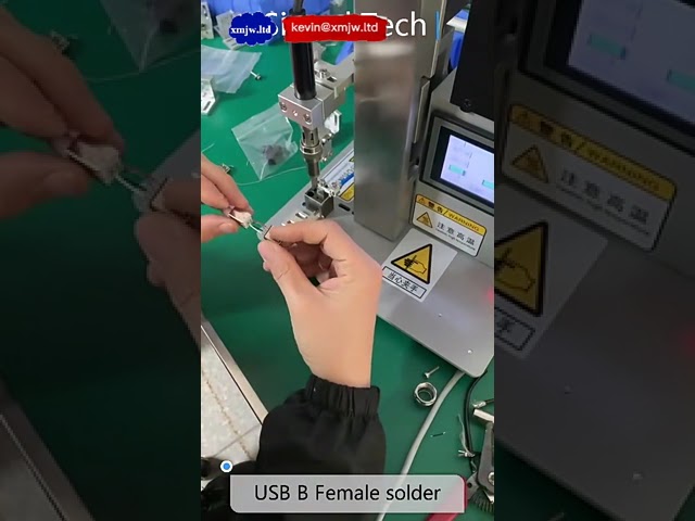 Ημιαυτόματη Μηχανή Συγκόλλησης Καλωδίων USB & Φόρτισης Τύπου C