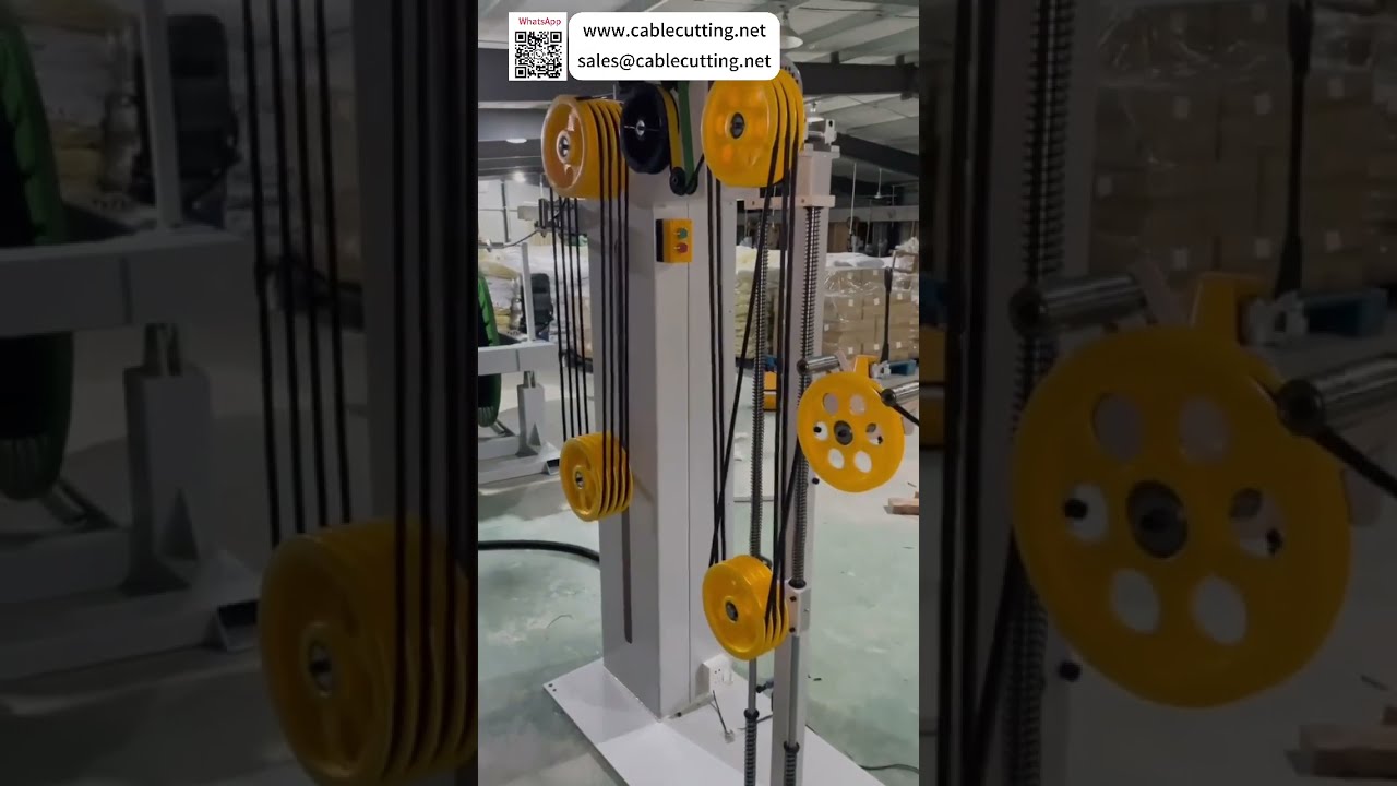 150 Sqmm Wire Stripping Cutting Machine Paired With 1000KG Variable Speed Cable Pay Off Unit