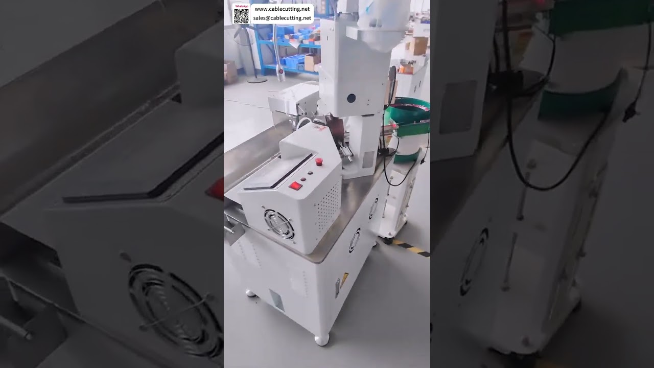 Fully Automatic Loose Piece Insulated Terminal Crimping Machine  EV Wire Harness Processing