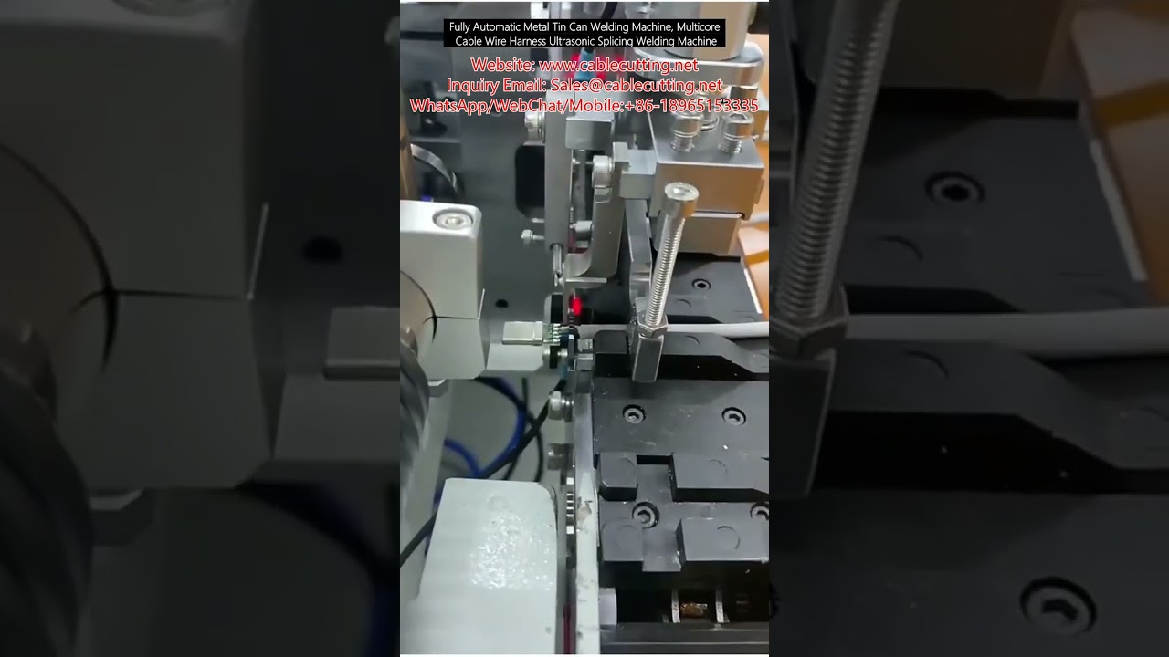 Πλήρως Αυτόματη Μηχανή Συγκόλλησης Μεταλλικών Κουτιών, Υπερηχητική Συγκόλληση Πολυπύρηνων Καλωδίων και Ιμάντων