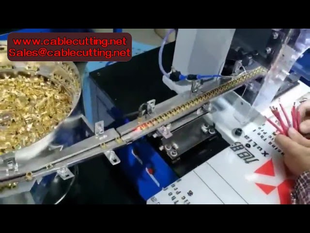 Semi Auto Bulk Sinlge Terminal Crimping Machine With Feeder Manual  Cable Lugs Press Machine With Au