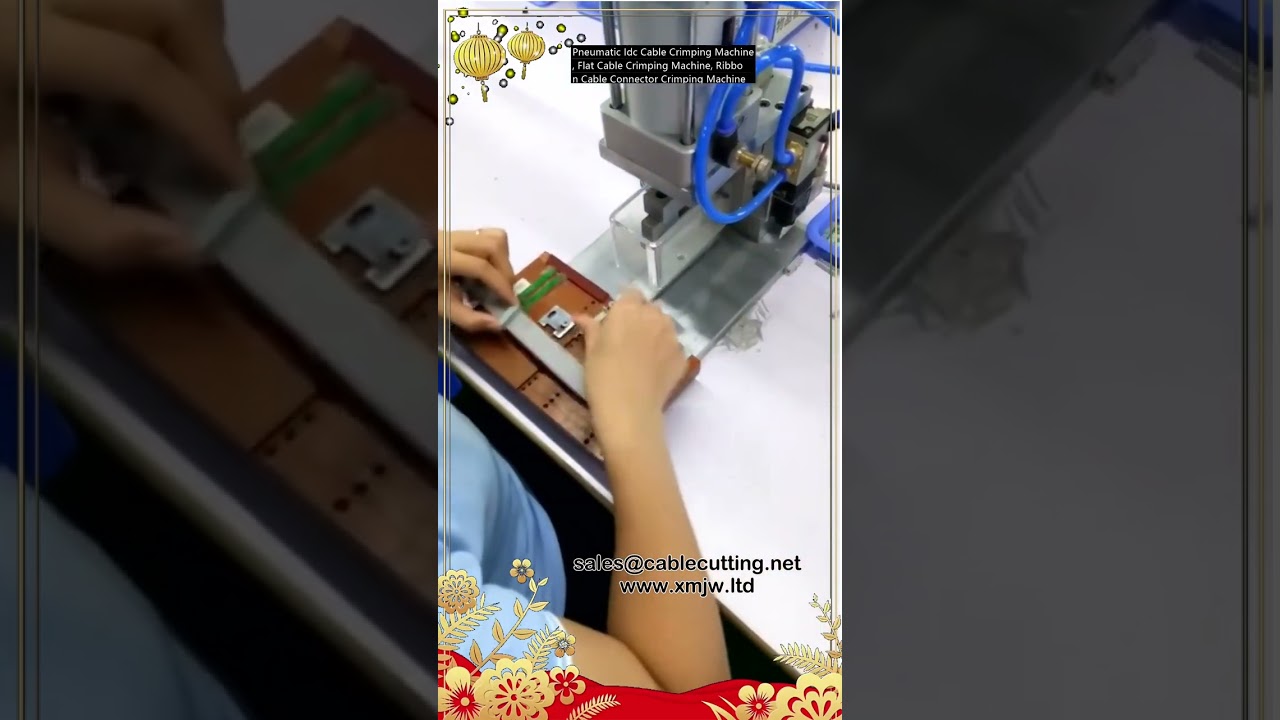 Πνευματική Μηχανή Crimping IDC Καλωδίων, Μηχανή Crimping Επίπεδων Καλωδίων, Crimping Συνδέσμων Ταινιοειδών Καλωδίων