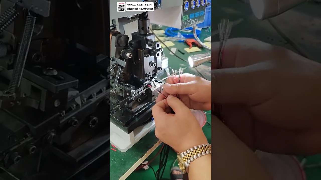 Single Wire Stripping & Crimping Machine  Perfect Debugging for Round Tubular Terminals