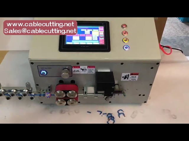 full Automatic wire stripping machine cable cutting equipment coil bending device