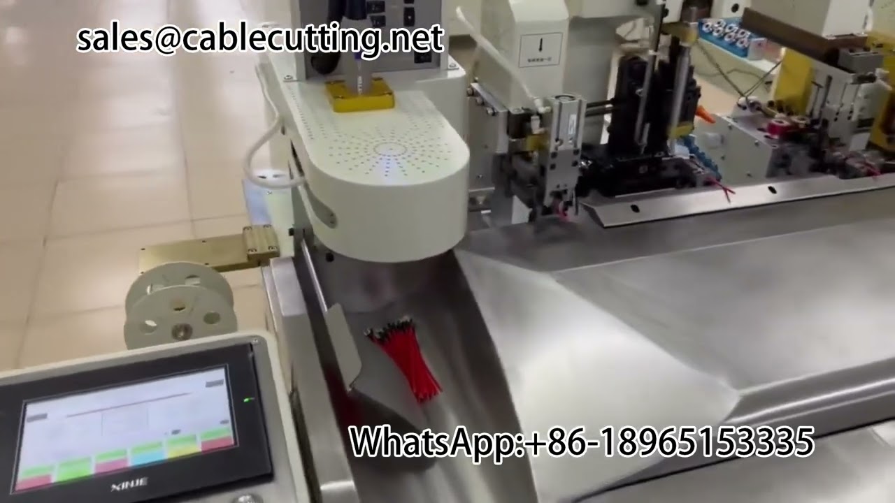 Dual head to play the terminal single wear heat shrinkable tube machine #automatic wear heat shrinka