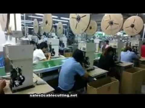 Ημιαυτόματο Μηχάνημα Απογύμνωσης και Πτύχωσης Καλωδίων