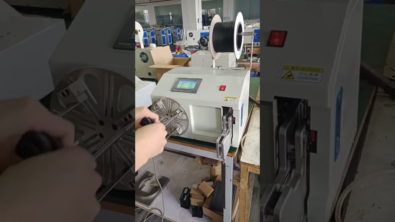 Fast Wire Winding & Tying Machine for Data & Power Cords