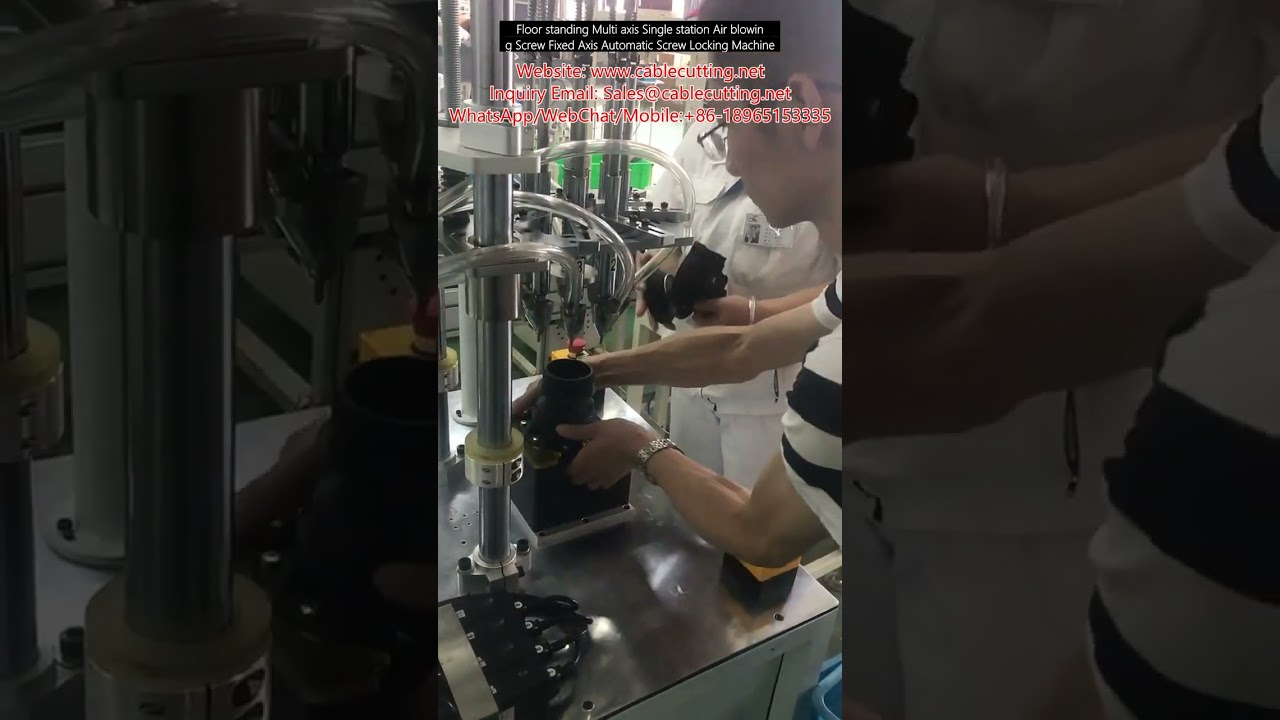 Αυτόματη Βιδωτική Μηχανή Πολλαπλών Αξόνων με Εμφύσηση Αέρα και Σταθερό Άξονα