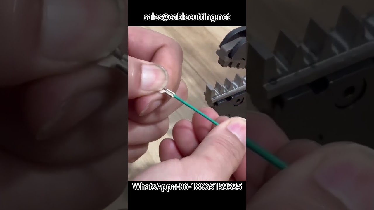 Pneumatic AM 10 crimping seamed terminal crimping