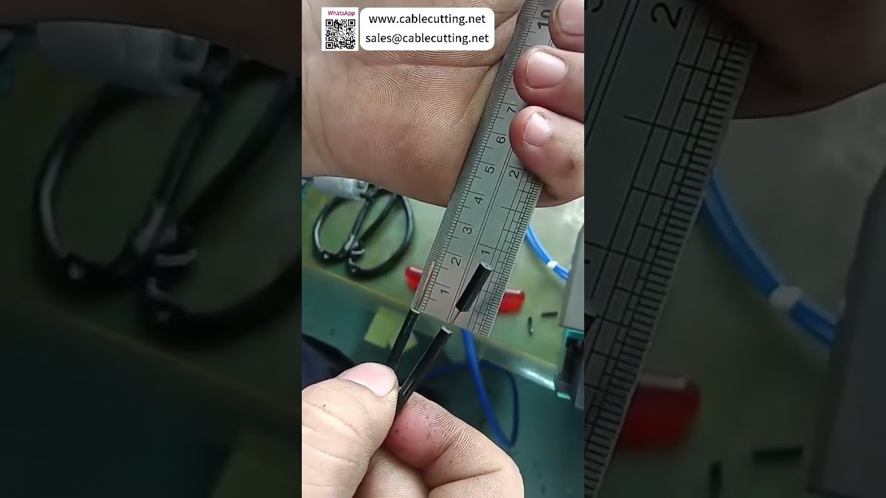 Double Wire Splitting 60mm Cutting and 15mm Half Stripping Machine For Flat Cable Processing