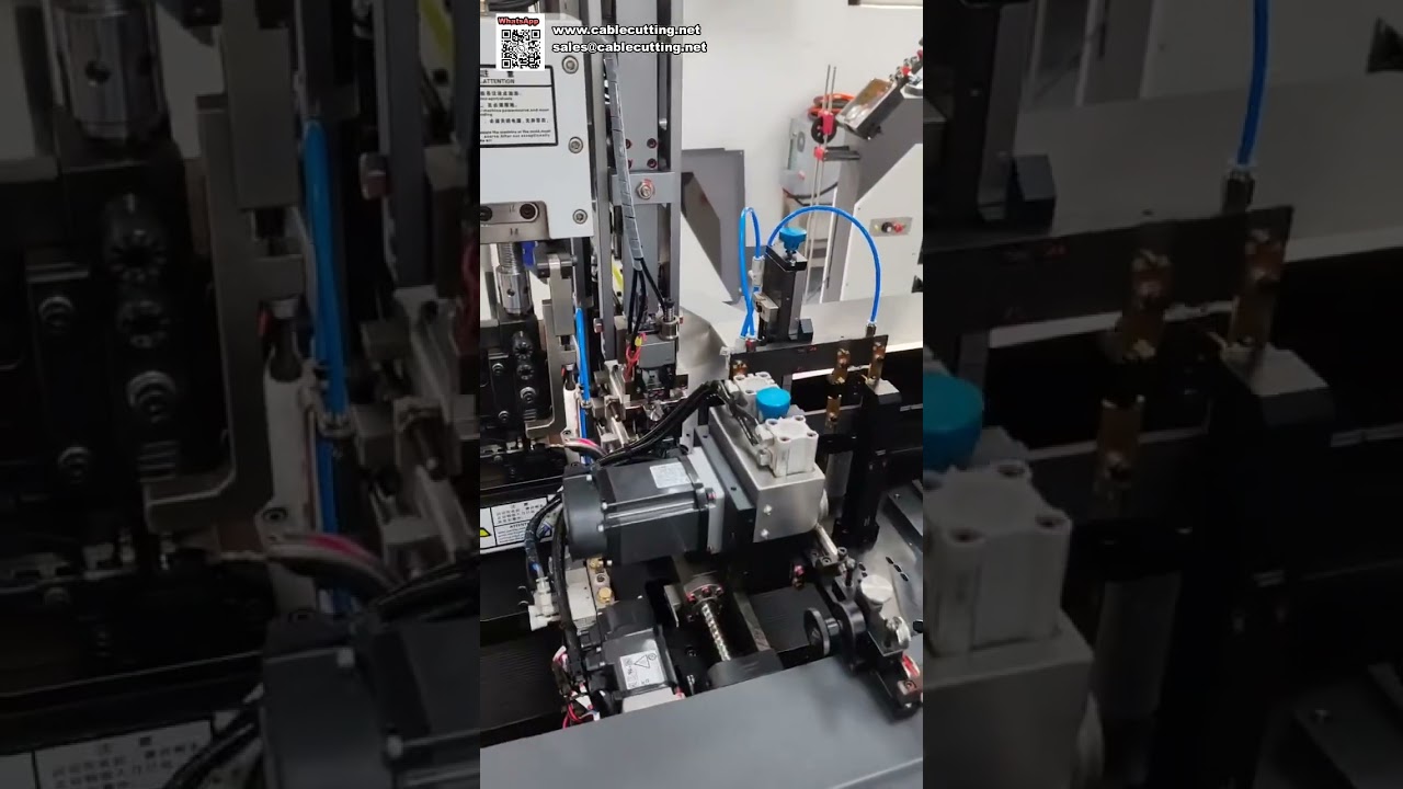 Automatic Double Head Terminal Crimping and Waterproof Plug Seal Insertion Machine