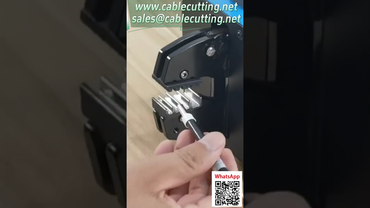 氣動壓線鉗  壓接管型端子效果展示