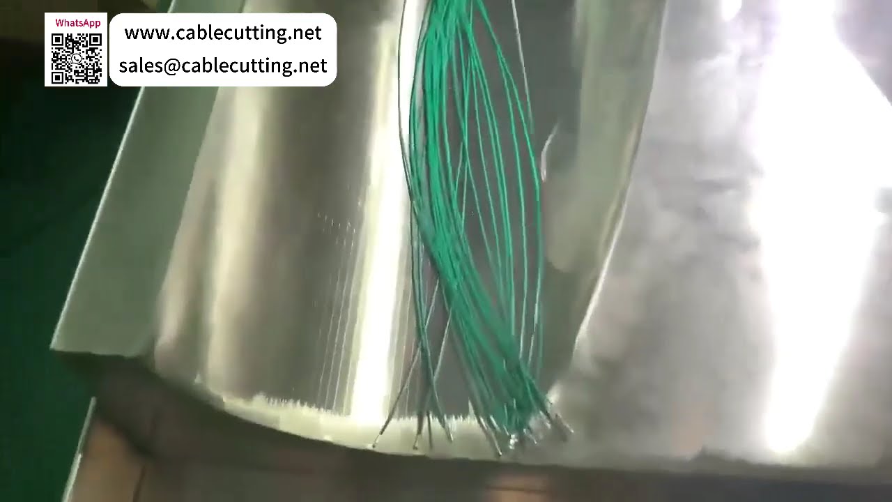 Fully Automatic Double Head Wire Stripping and 1 25 Terminal Crimping Machine System