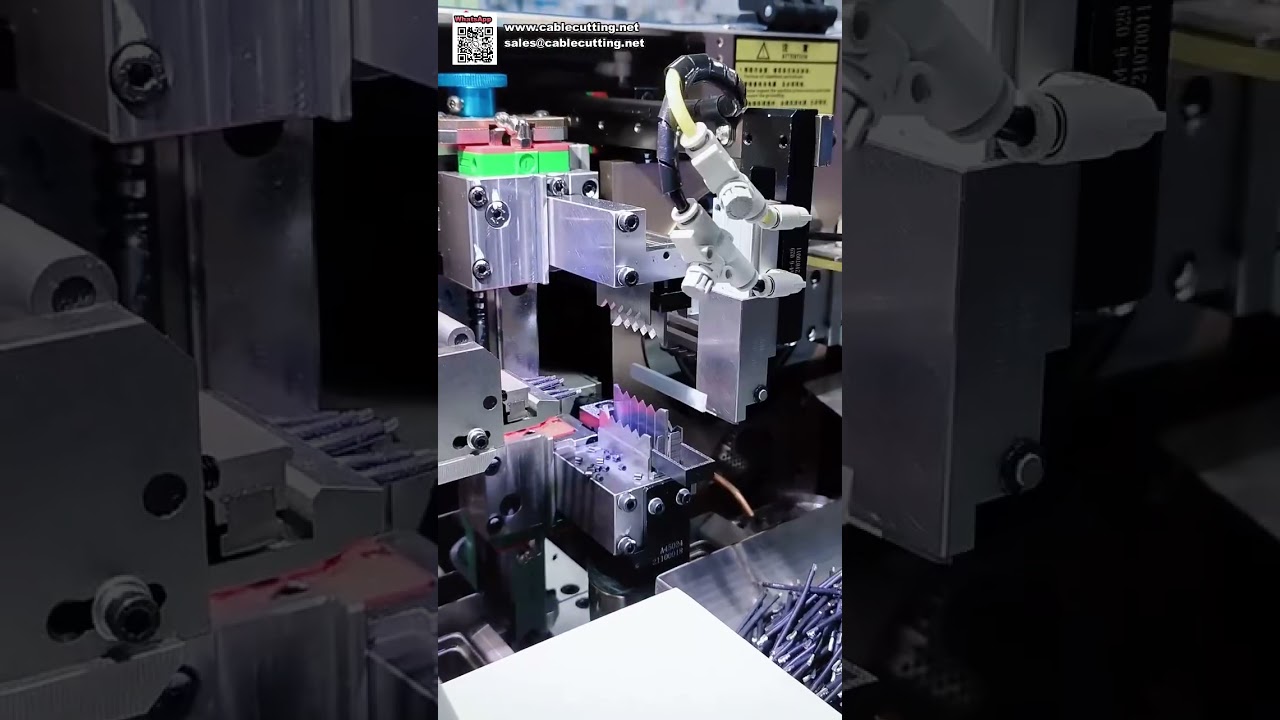 Fully Automatic Wire Cutting Stripping and Double Head Tinning Soldering Machine