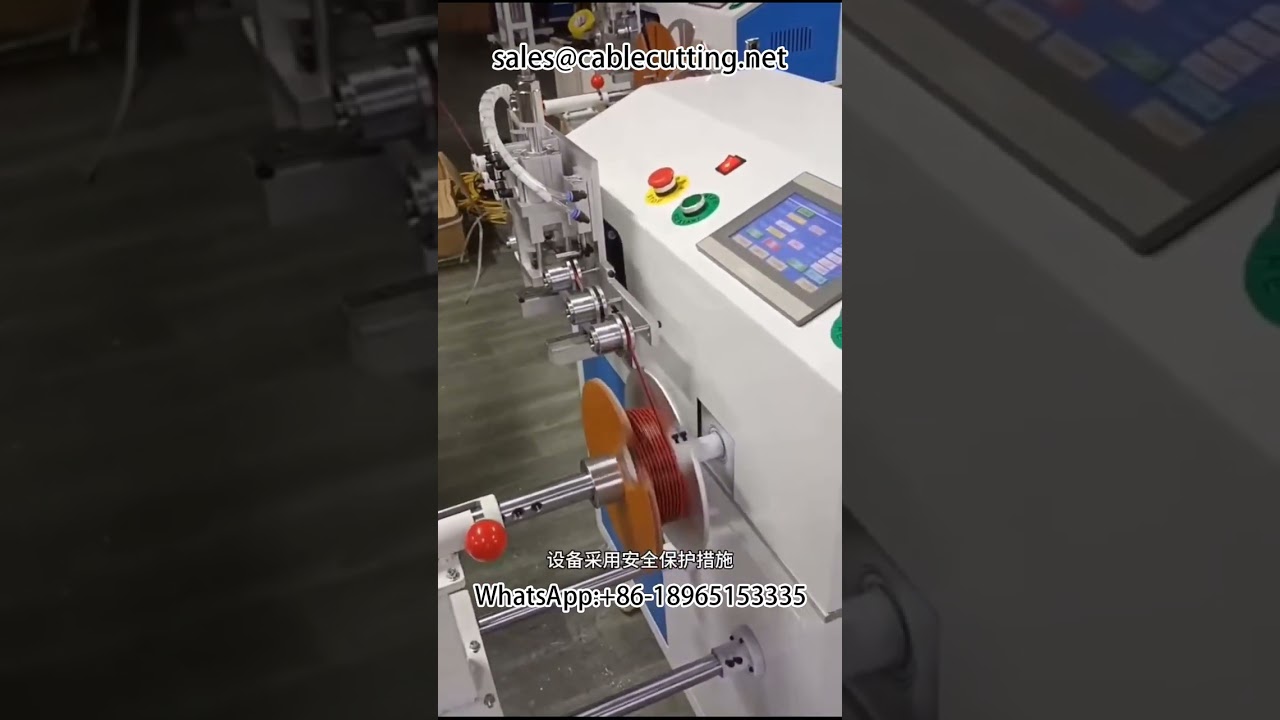Automatic metre counting sorting winding cutting rewinding machine #wire winding machine #wire harne