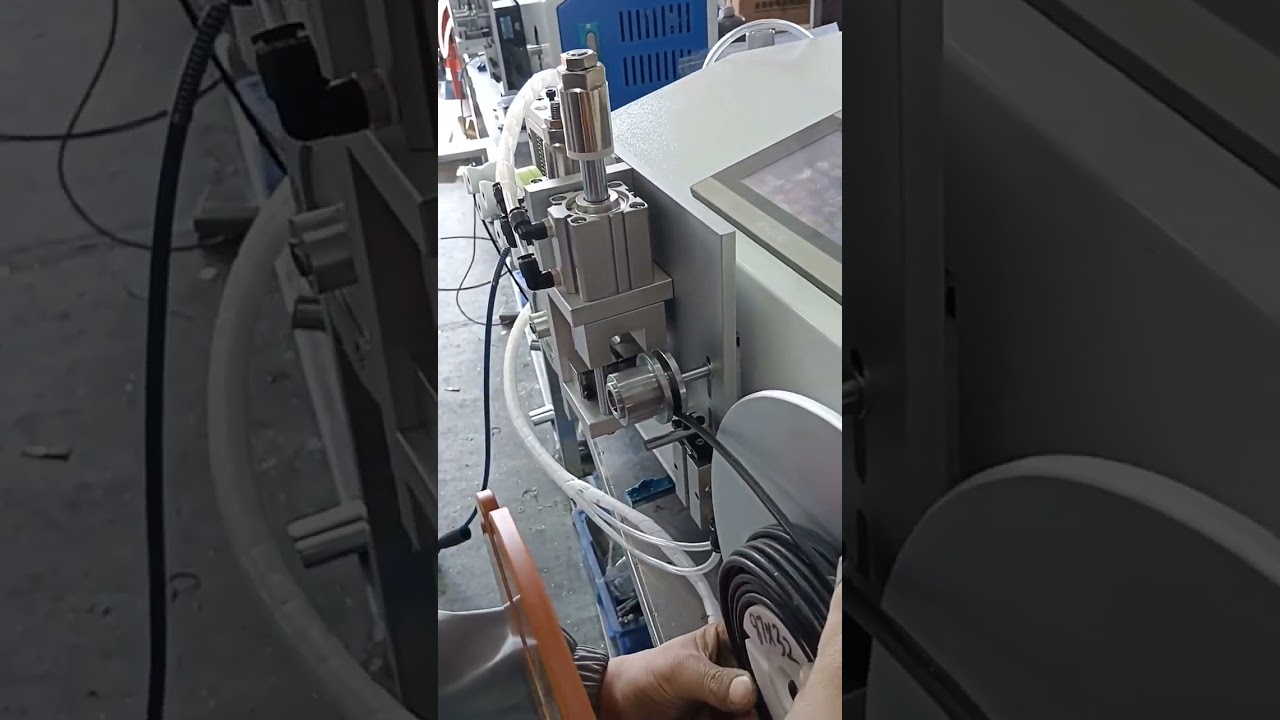 Επιτραπέζια Αυτόματη Μηχανή Μέτρησης, Κοπής, Περιέλιξης & Δέσιμου Καλωδίων #εργοστάσιο