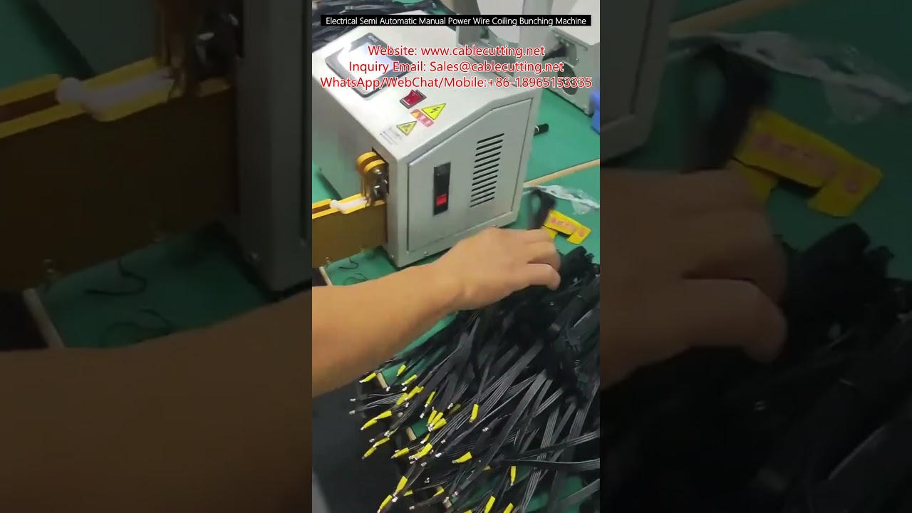 Electrical Semi Automatic Manual Power Wire Coiling Bunching Machine