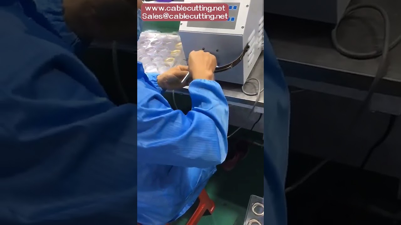 Semi automatic cable wire winding machine X WM01A , USB cable winding machine, medical cable coiling