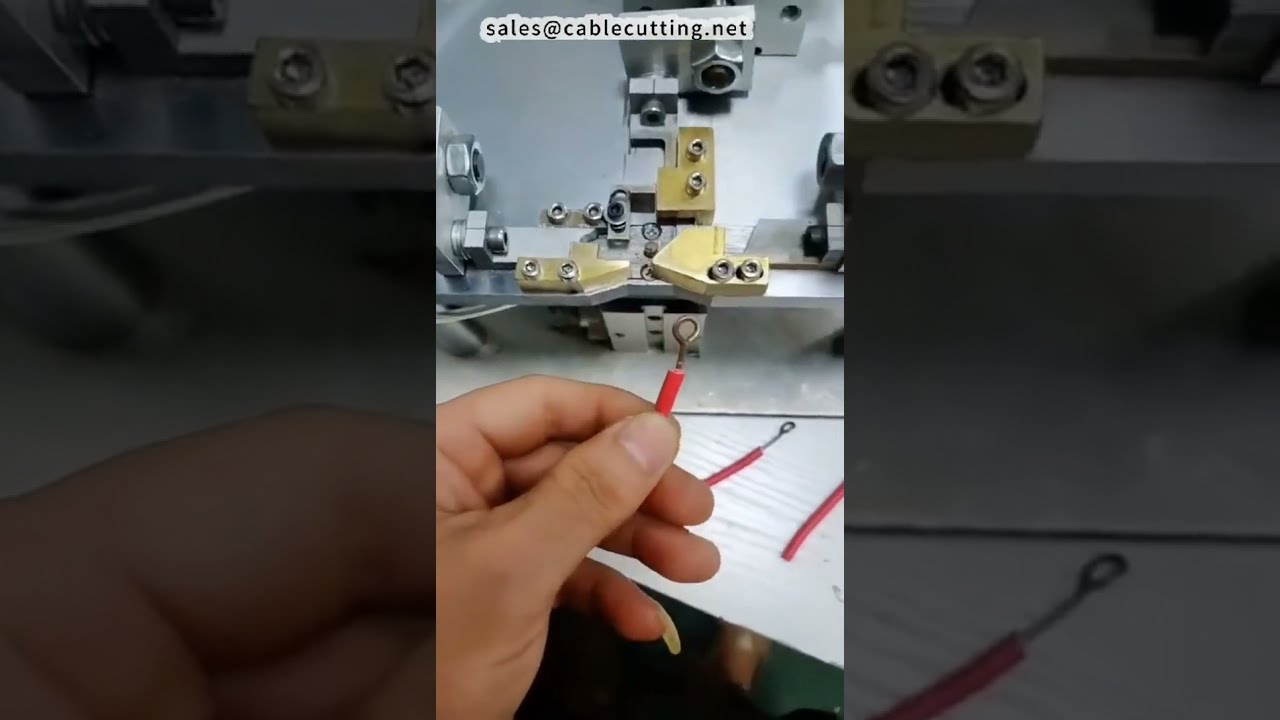 Simple Automatic Wire Bending and Looping Machine   Harness Equipment #factory #machine