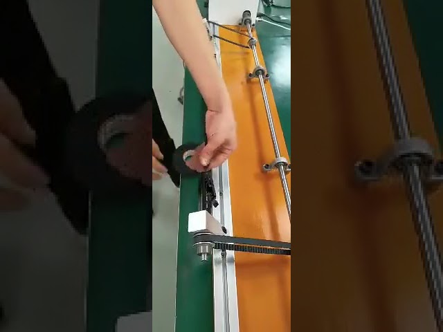 Semi Automatic Full Wrap Tape Winding Machine   Tape Sticker Wire Wrapper #factory #machine