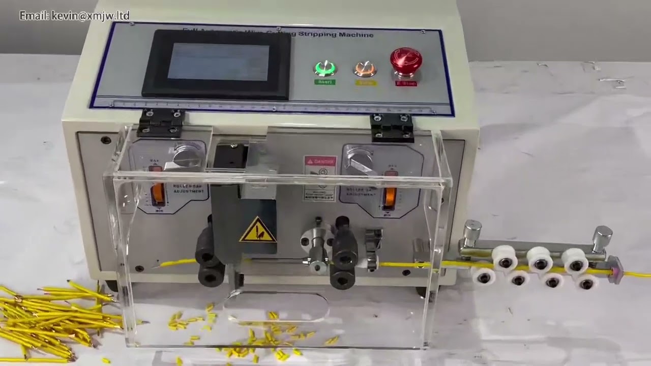 SWT-508-SD-S Automatic Computer Wire Stripping Peeling Cutting Machine 0.1 to 4mm² Wire Stripper Touchscreen
