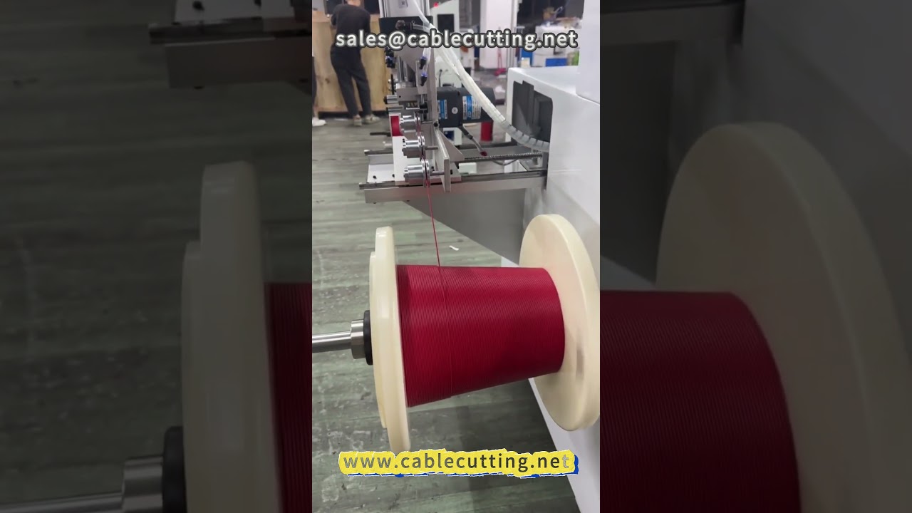 23 Automatic meter line winding machine # electronic wire # wire processing # wire winding machine #