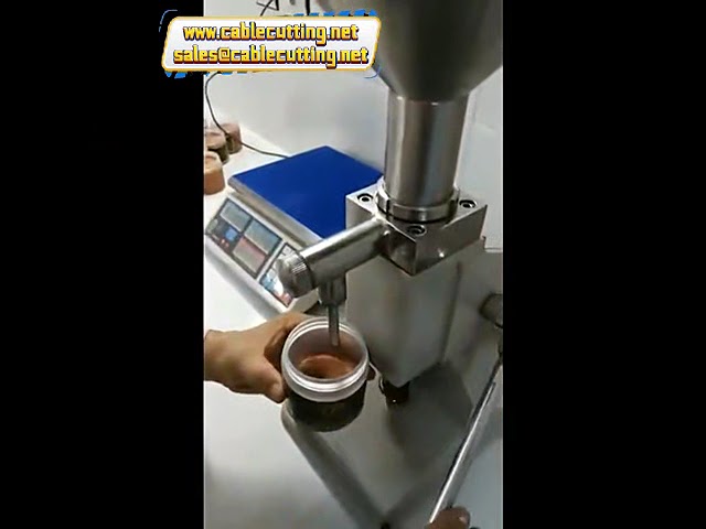 Μικρή χειροκίνητη μηχανή πλήρωσης A03 10-100g για βερνίκι νυχιών, τζελ και lip gloss